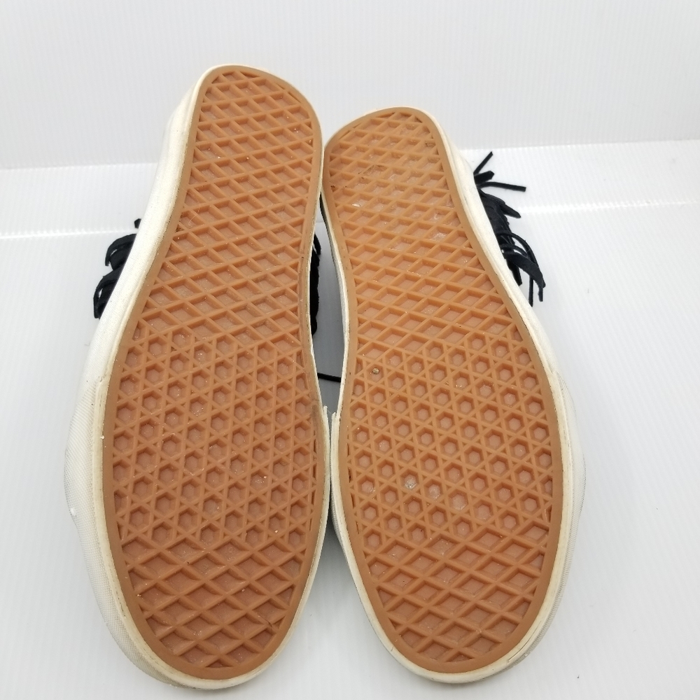 SOLD..Vans Black Suede Fringe Sk8 Hi Moc Style Sneakers - Picture 13 of 13